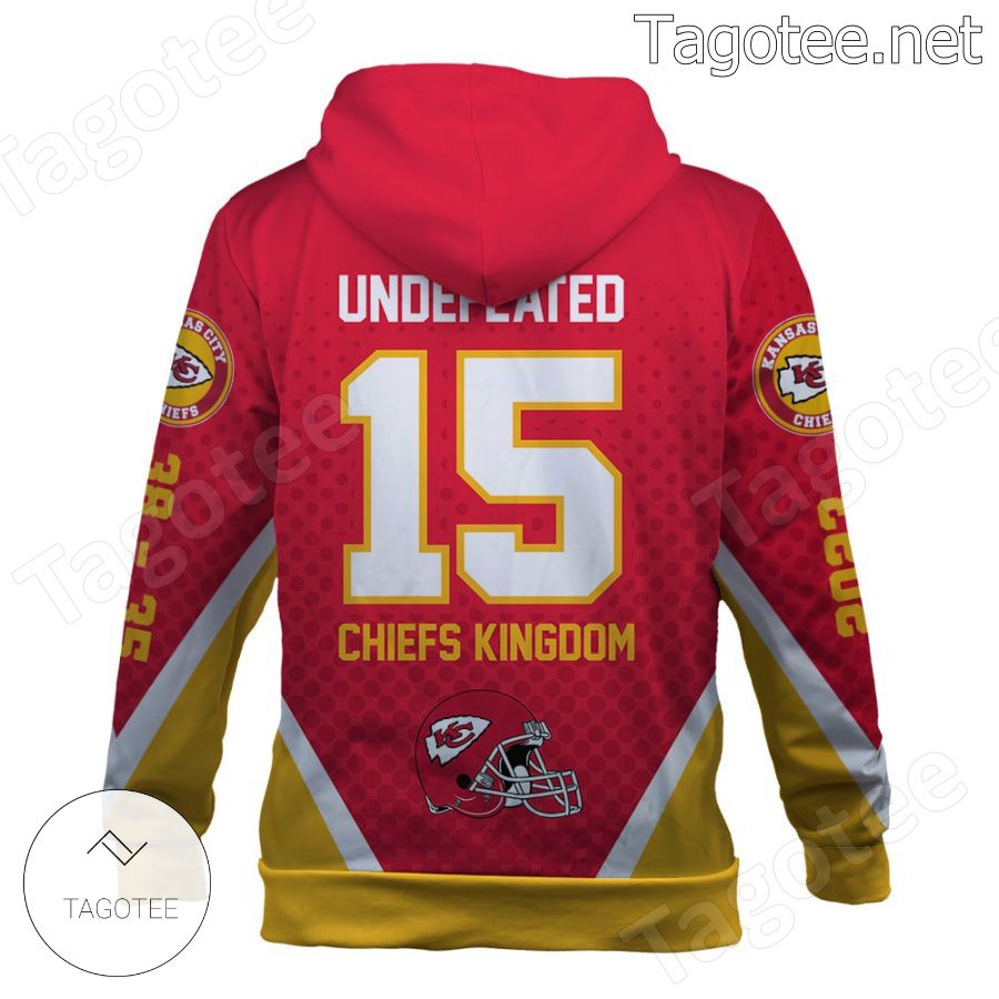 Undefeated Patrick Mahomes 15 Kansas City Chiefs Fan NFL Hoodie