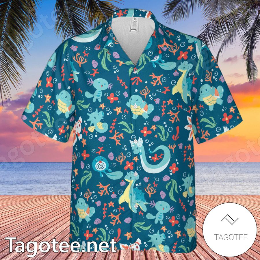 Water Pokemon Aloha Hawaii Shirt - Tagotee