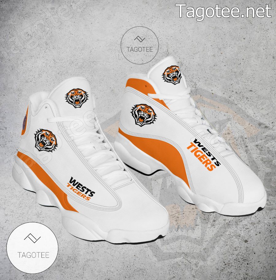 Wests Tigers Club Custom Air Jordan High Top Shoes - Tagotee