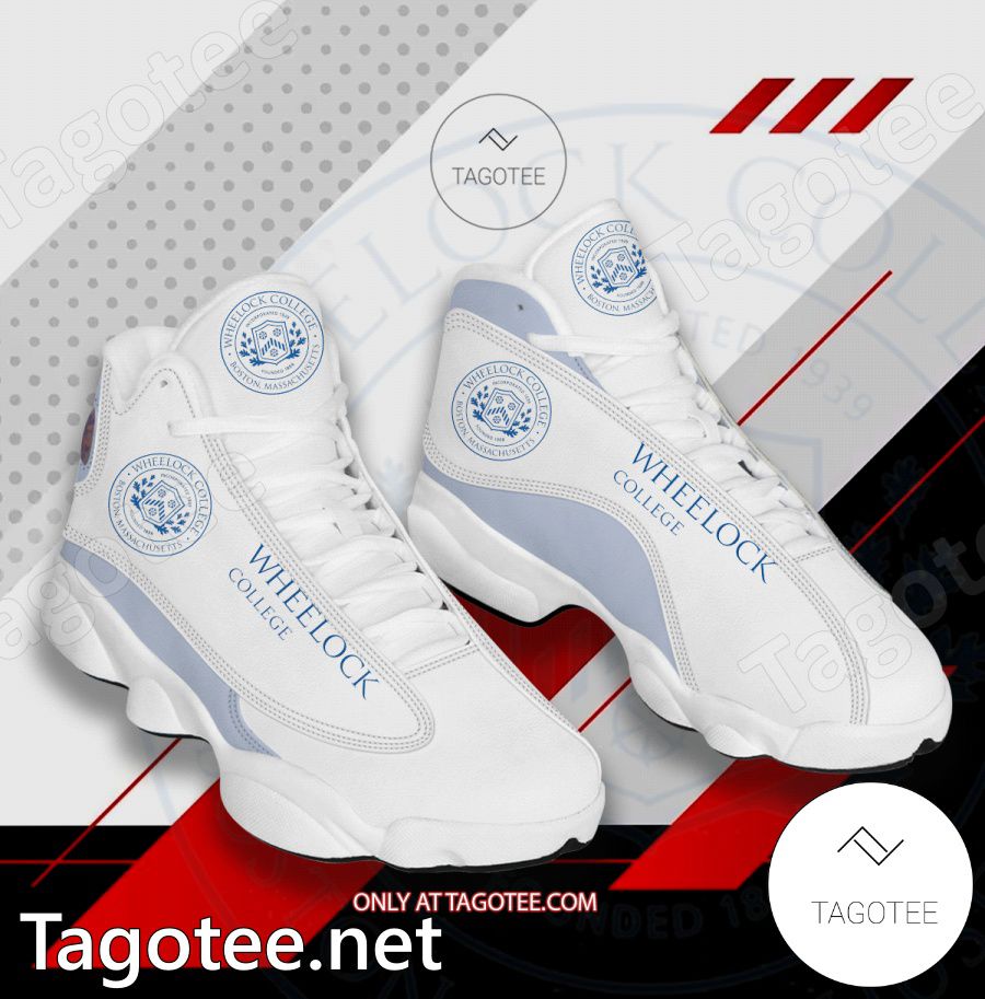 Wheelock College Logo Air Jordan 13 Shoes - BiShop - Tagotee