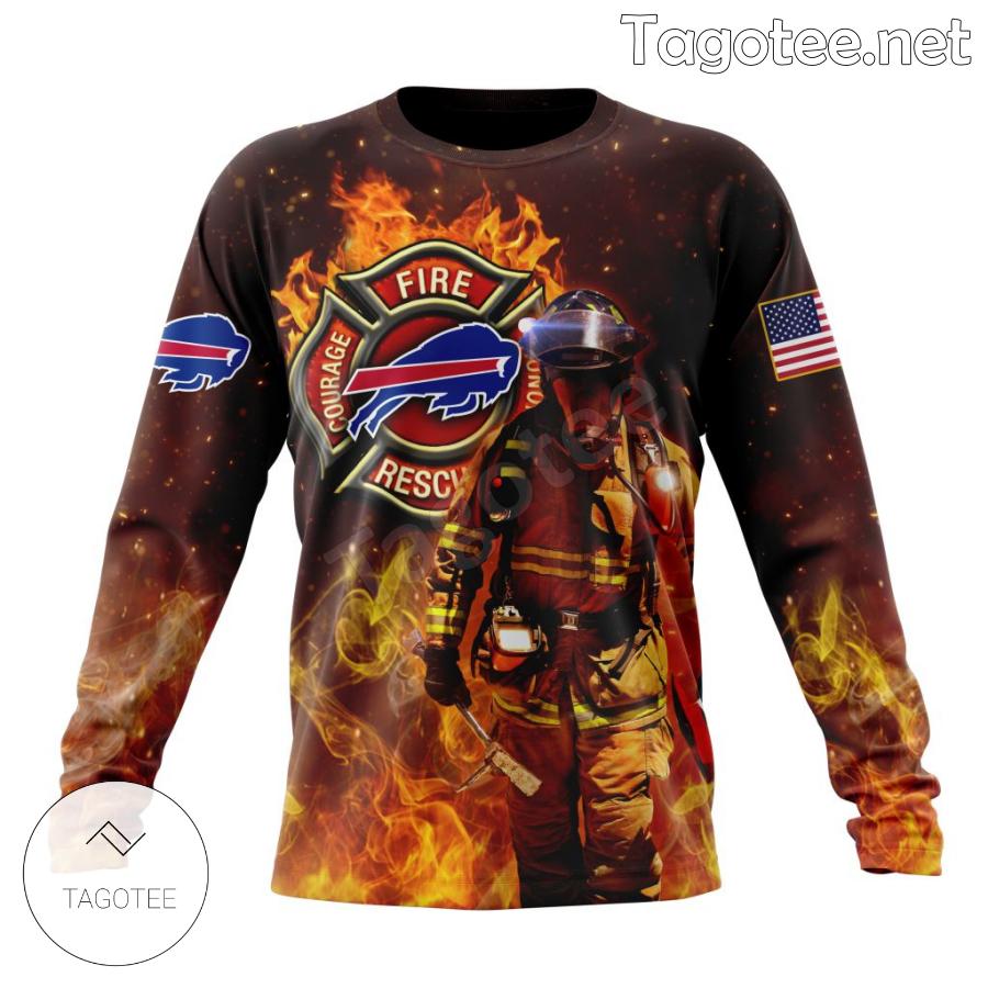 Buffalo Bills NFL Honor Firefighters Personalized T-shirt, Hoodie b