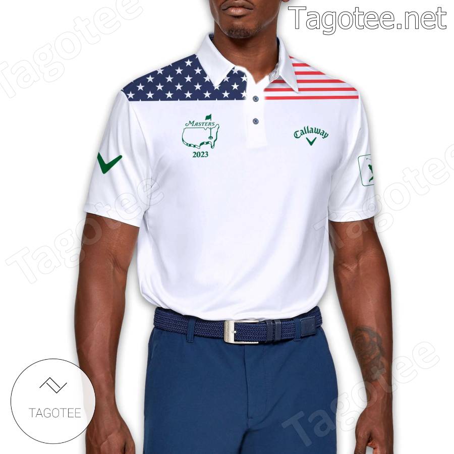 Callaway Masters 2023 American Flag Polo Shirt