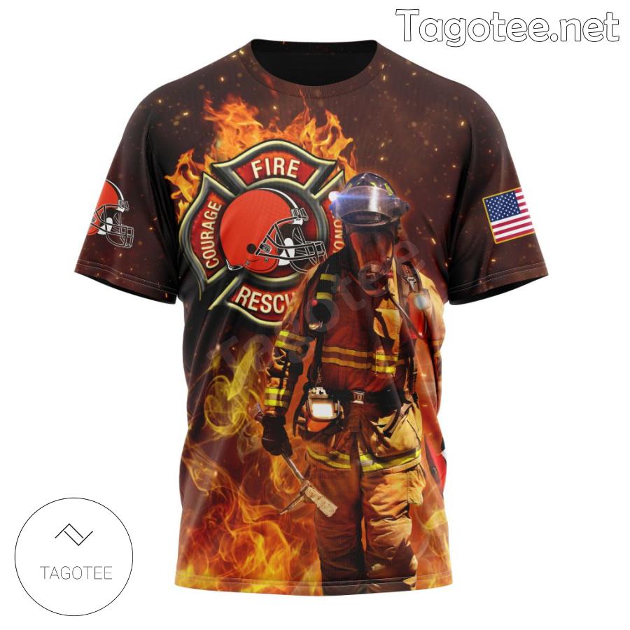 Cleveland Browns NFL Honor Firefighters Personalized T-shirt, Hoodie c