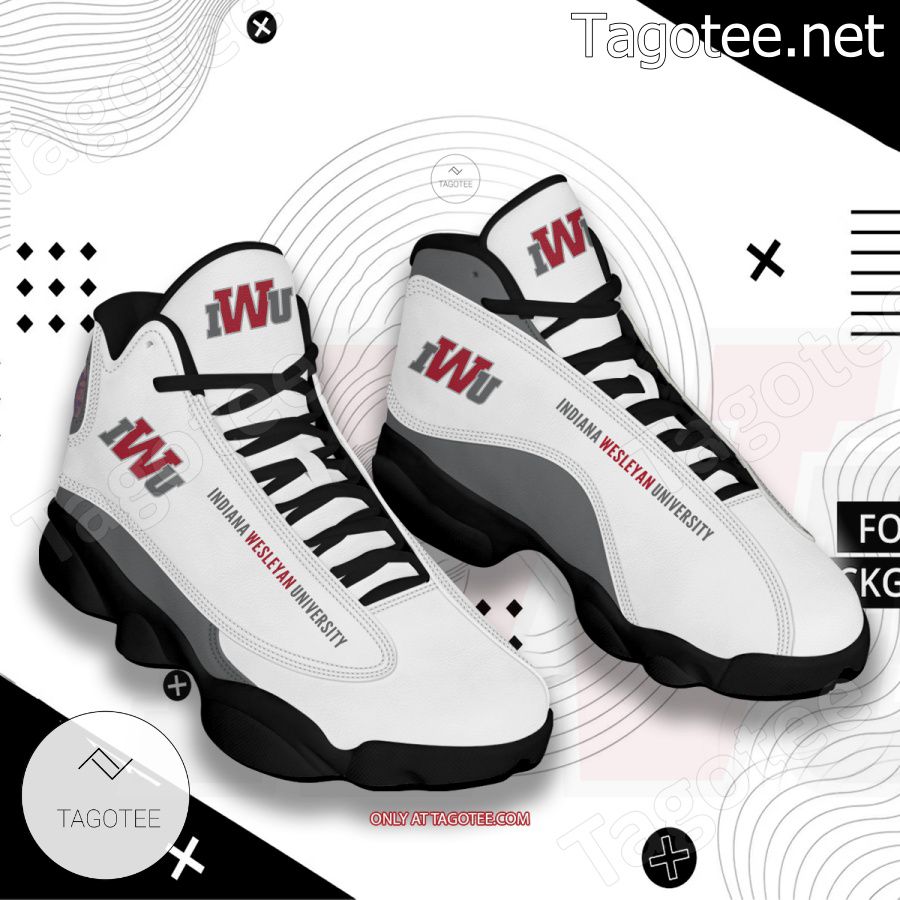 Indiana Wesleyan University Logo Air Jordan 13 Shoes - EmonShop - Tagotee