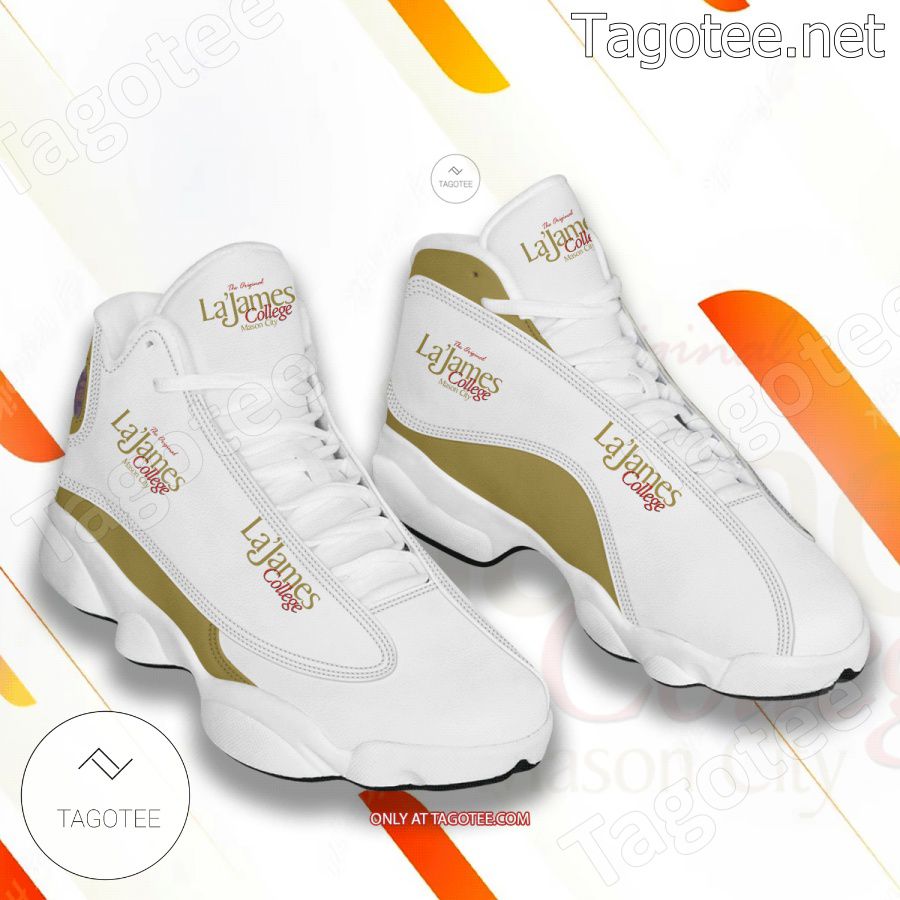 LaJames College Logo Air Jordan 13 Shoes - EmonShop a