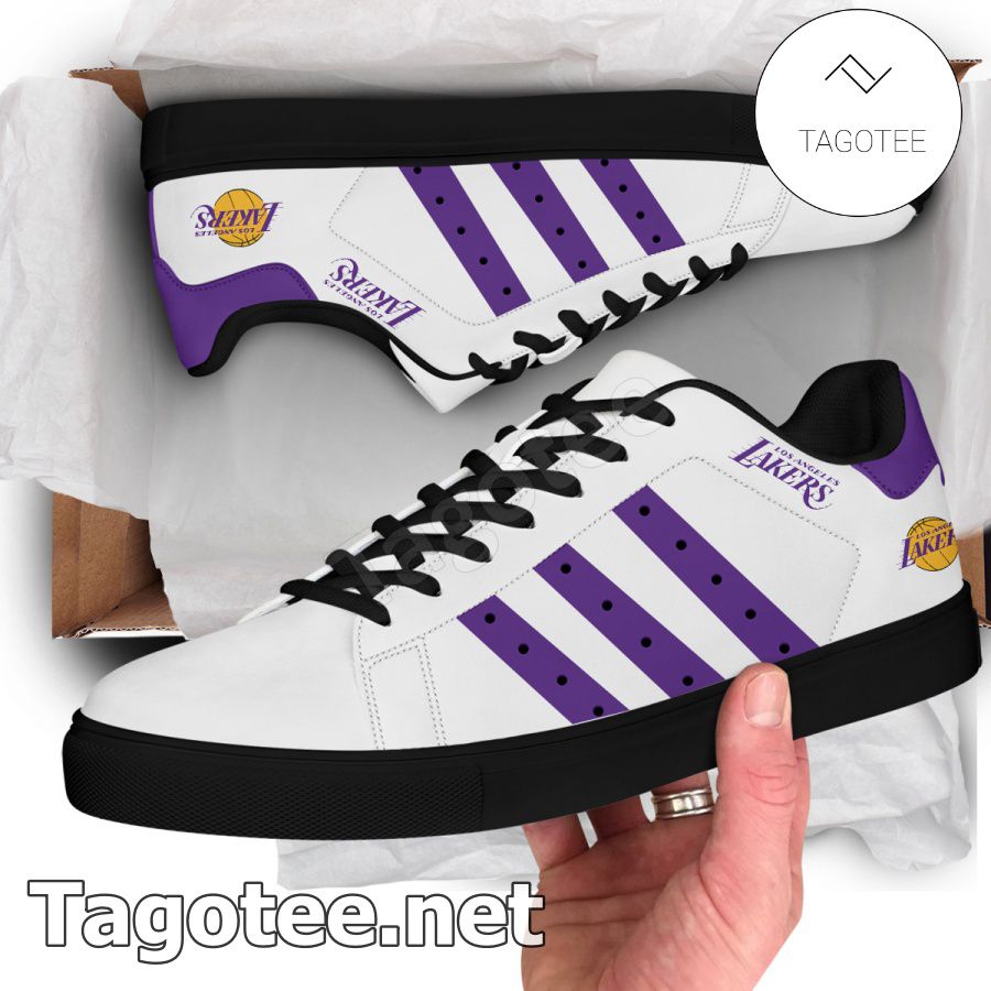 Los Angeles Lakers Logo Stan Smith Shoes - MiuShop a