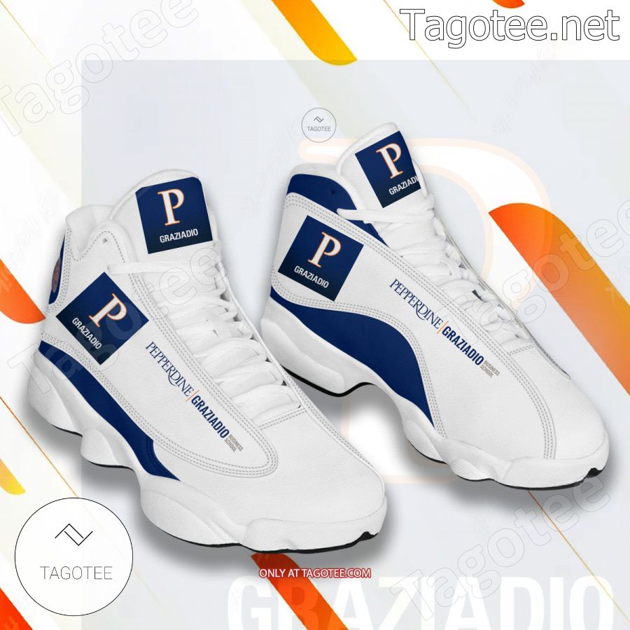 Pepperdine Graziadio Business School Logo Air Jordan 13 Shoes - EmonShop a