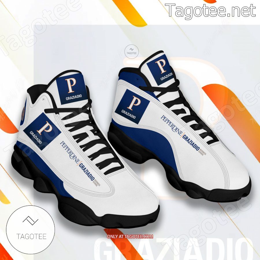 Pepperdine Graziadio Business School Logo Air Jordan 13 Shoes - EmonShop