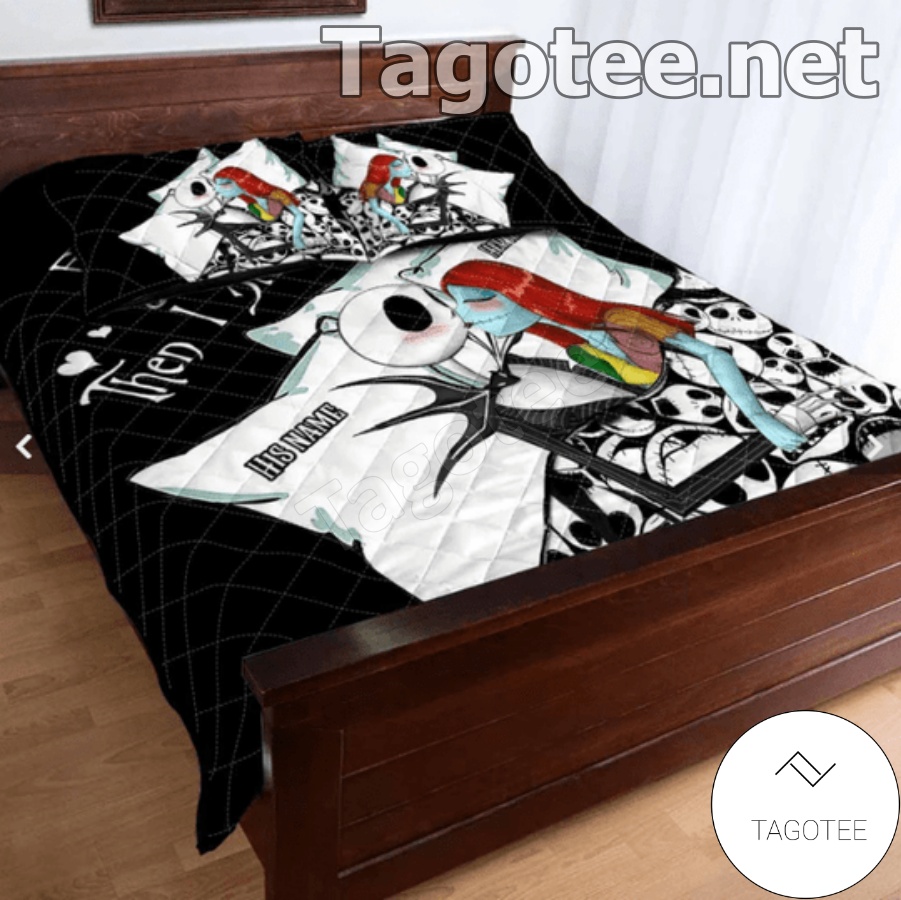 Personalized Jack Skellington And Sally First I Stole Your Heart Then I Stole Your Bed Bedding Set c