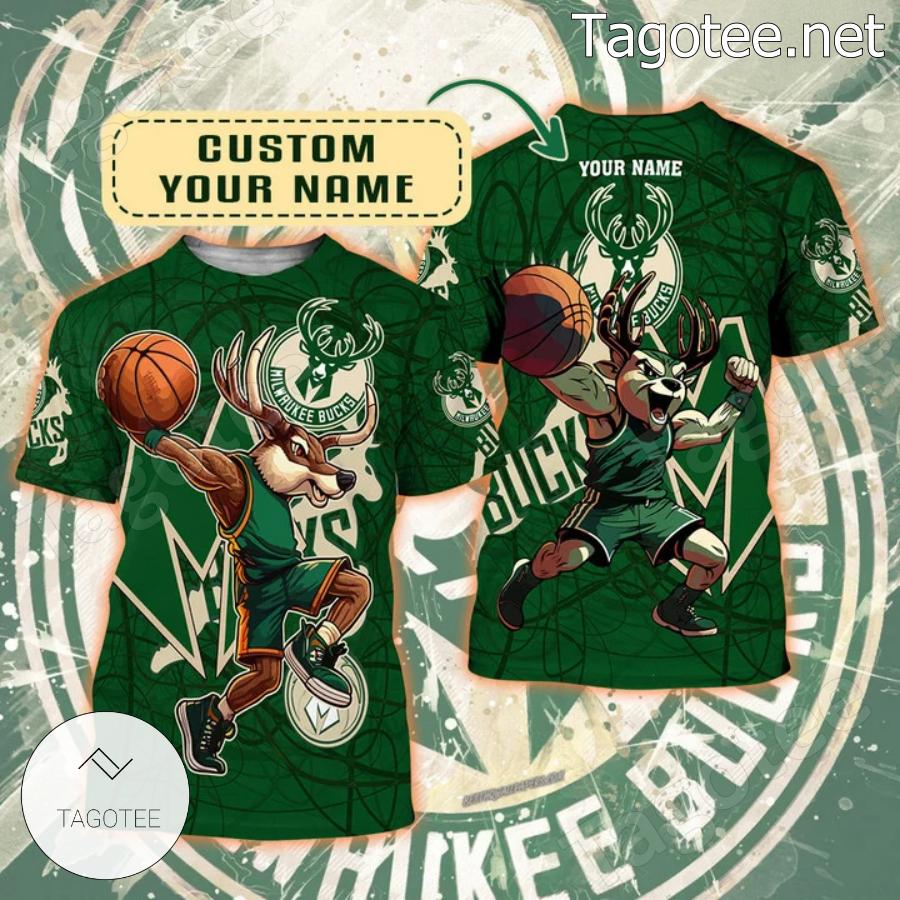 Personalized Mascot Milwaukee Bucks Shirt