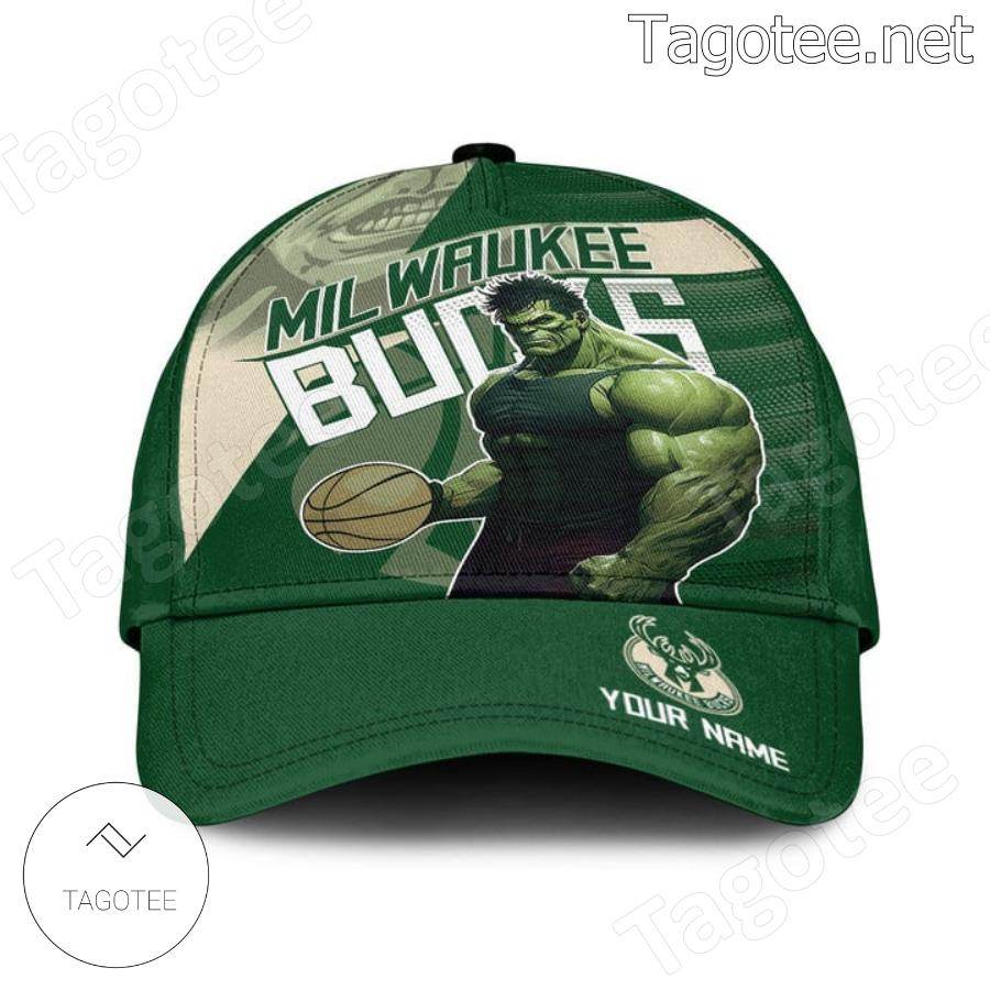 Personalized Milwaukee Bucks Hulk Cap a