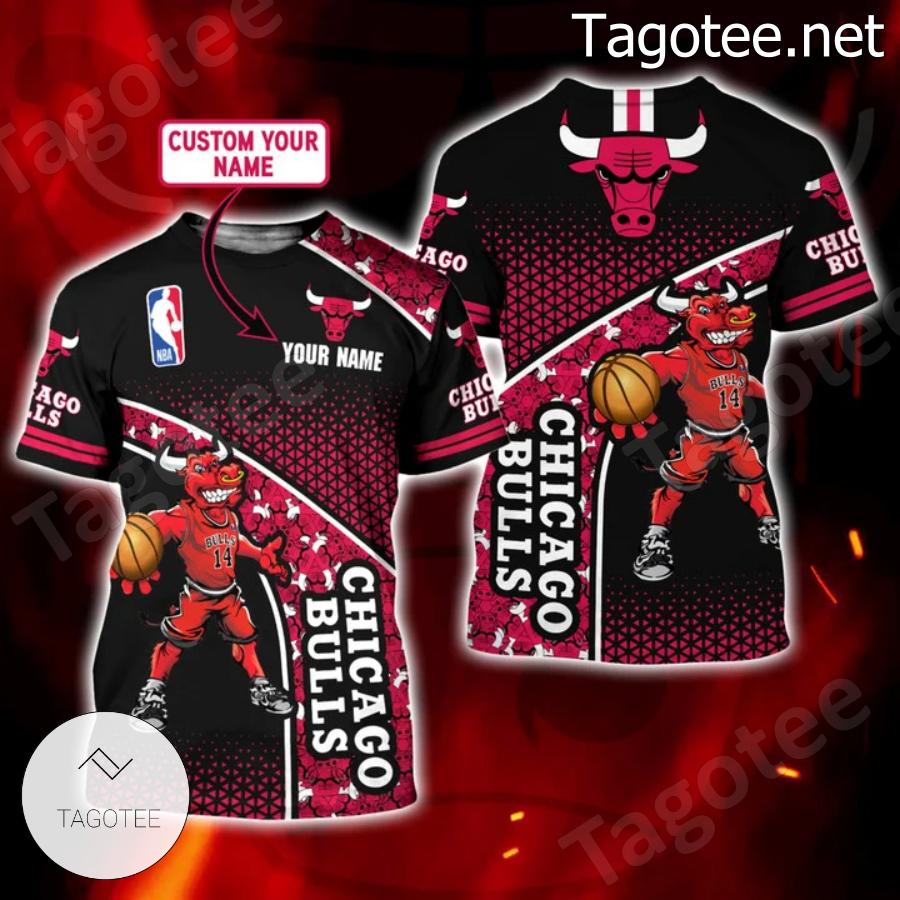 Personalized Nba Mascot Chicago Bulls Red Shirt - Tagotee