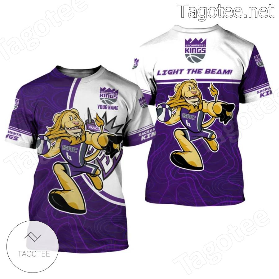 Personalized Nba Mascot Sacramento Kings Light The Beam Shirt a