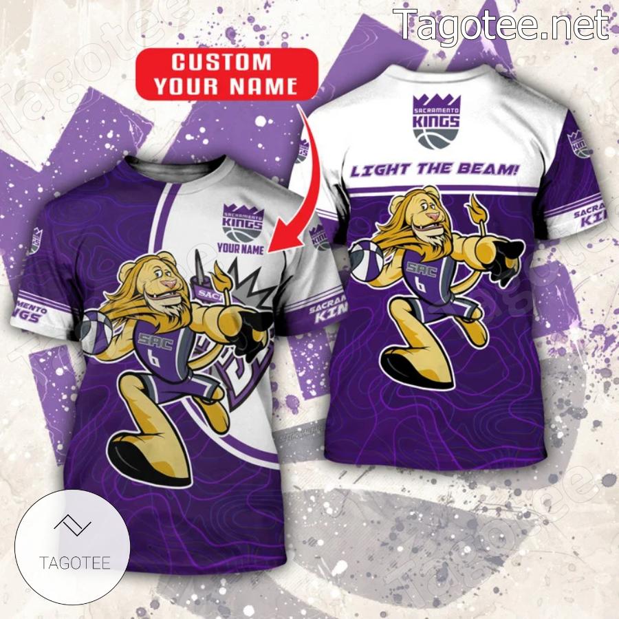 Personalized Nba Mascot Sacramento Kings Light The Beam Shirt
