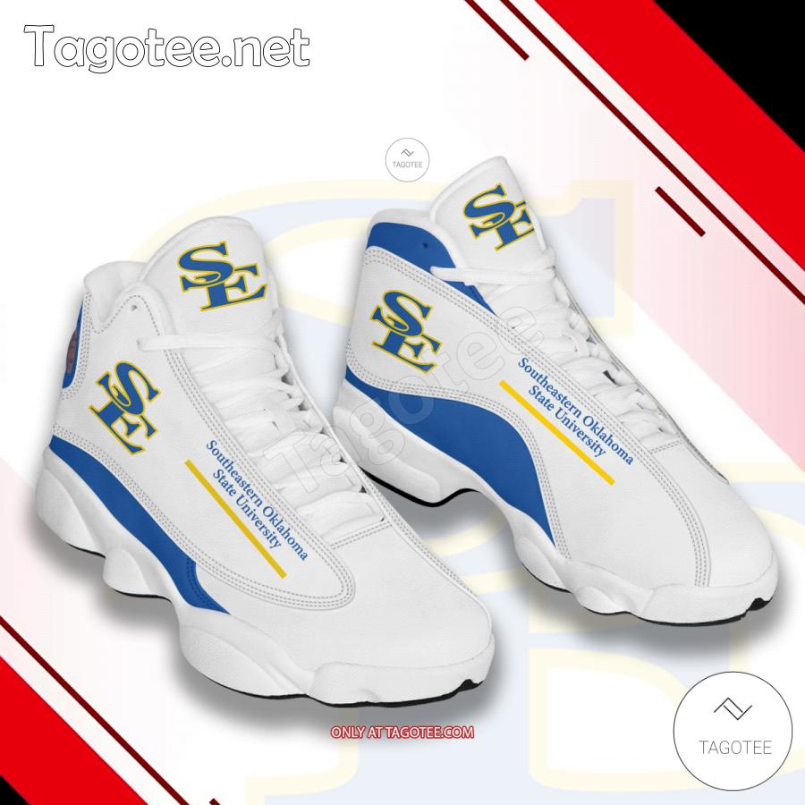 Southeastern Oklahoma State University Logo Air Jordan 13 Shoes - BiShop a