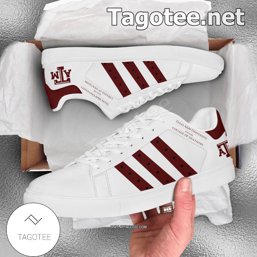 Texas A&M University – Baylor College of Dentistry Logo Stan Smith Shoes - BiShop