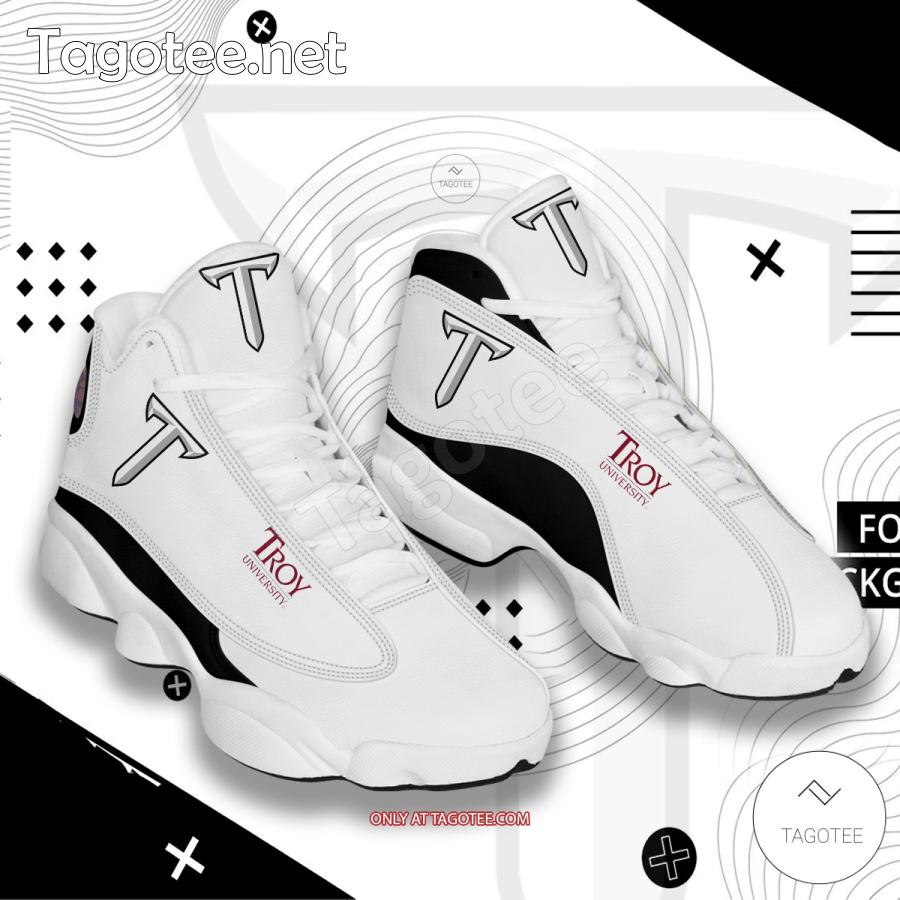 Troy University Logo Air Jordan 13 Shoes - BiShop a