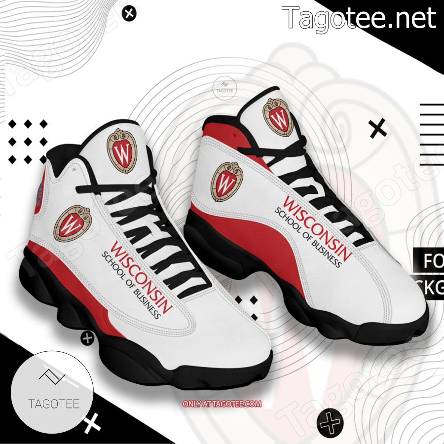 Wisconsin School of Business Logo Air Jordan 13 Shoes - EmonShop