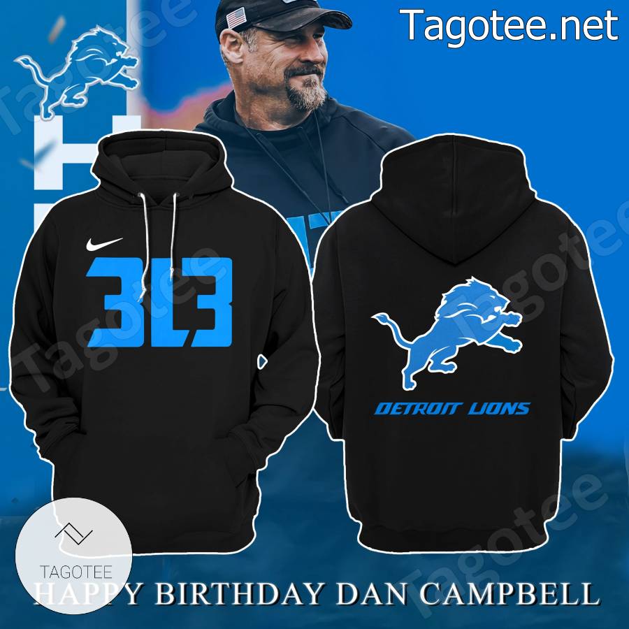 3l3 Dan Campbell Detroit Lions Black T-shirt, Hoodie - Tagotee