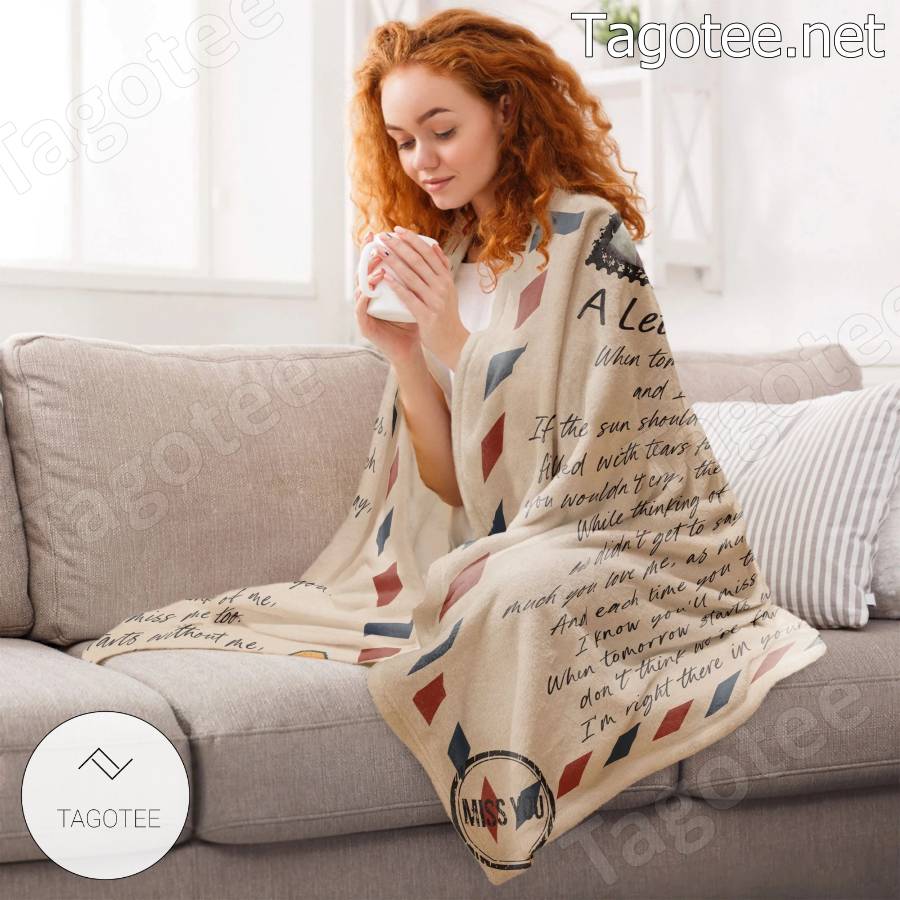 A Letter From Heaven Personalized Blanket c