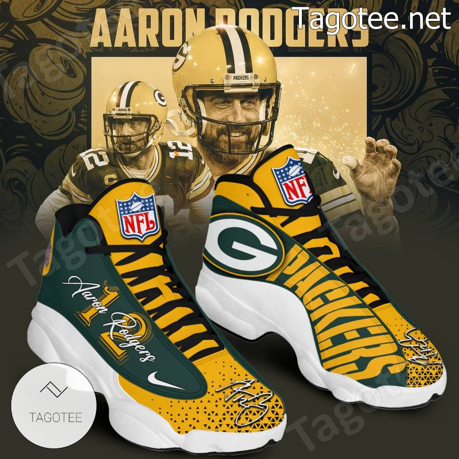 Aaron Rodgers 12 Green Bay Packers Air Jordan 13 Shoes