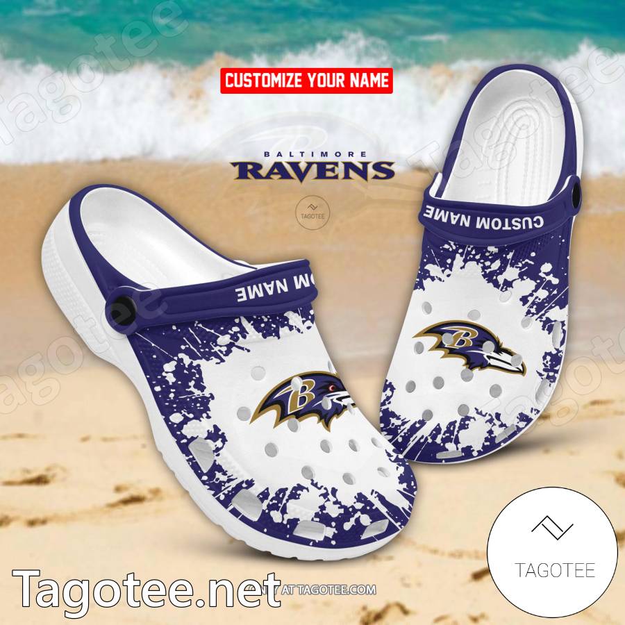 Baltimore Ravens Custom Crocs Clogs - EmonShop - Tagotee