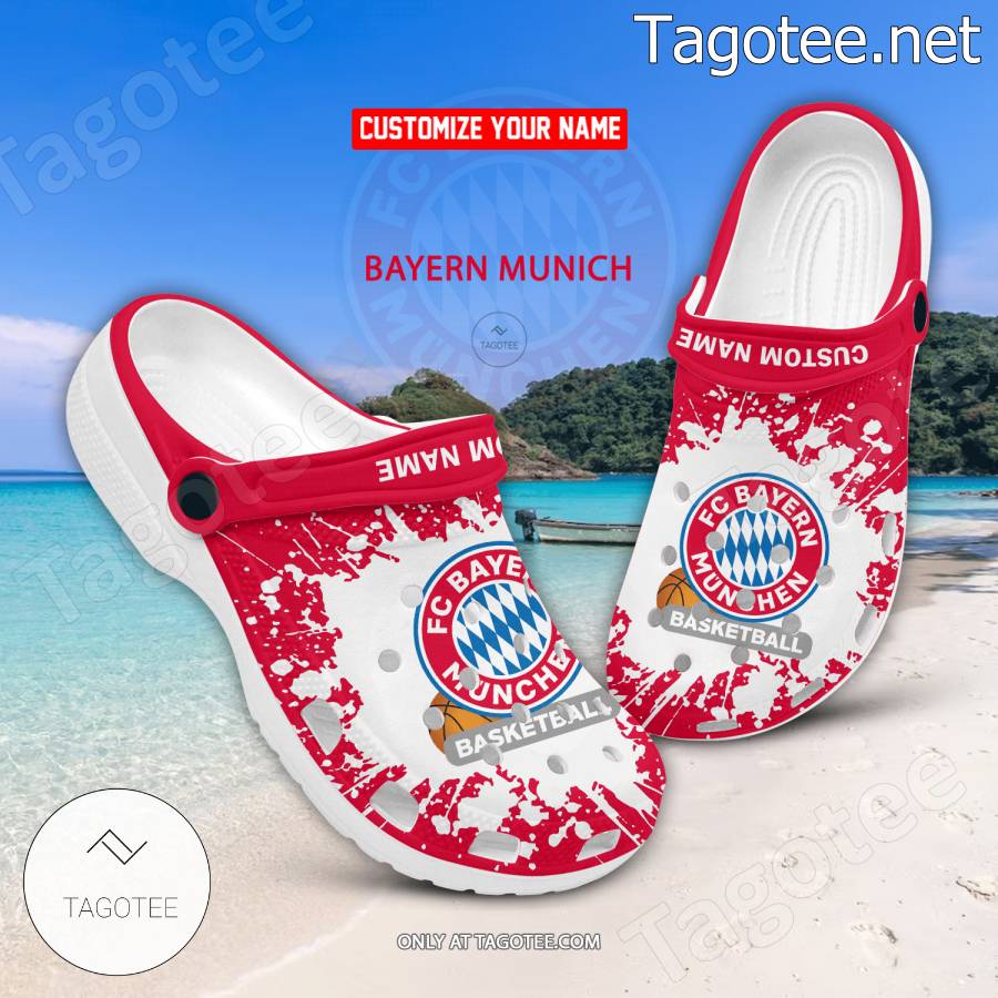 Bayern Munich Logo Crocs Clogs - EmonShop
