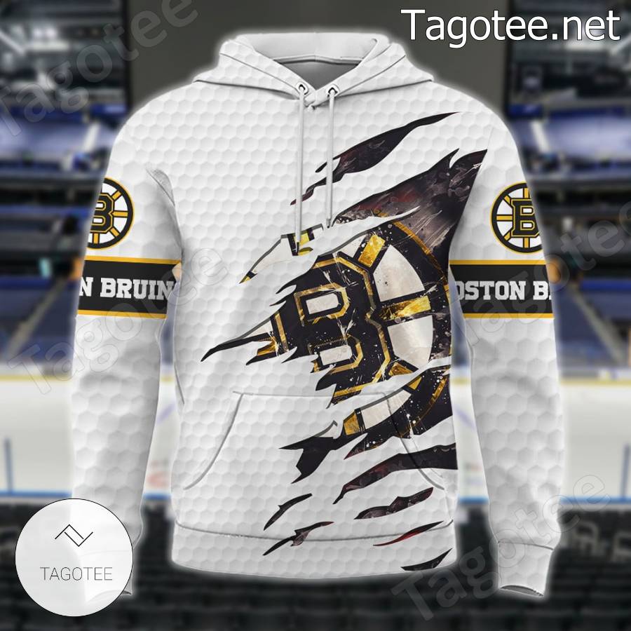 Boston Bruins Leather Zipper Print NHL Custom Name Personalized