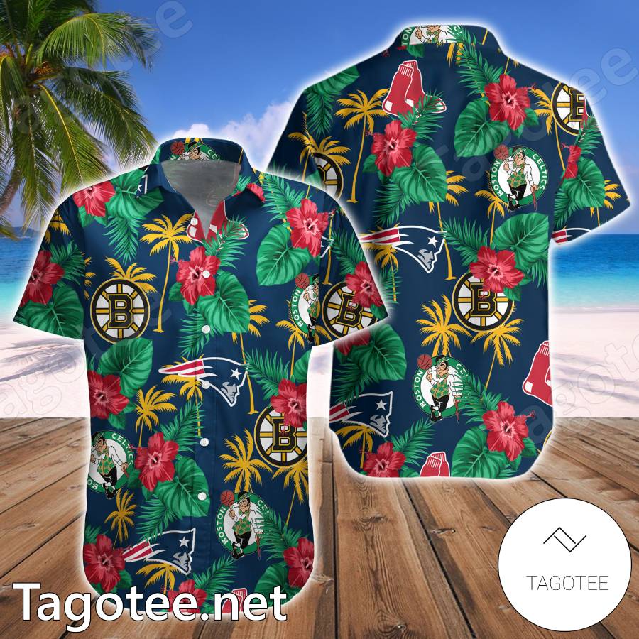 Vintage Boston Celtics Hawaiian Shirt Best Beach Gift