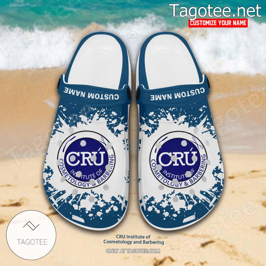 CRU Institute of Cosmetology and Barbering Logo Crocs Clogs - BiShop a