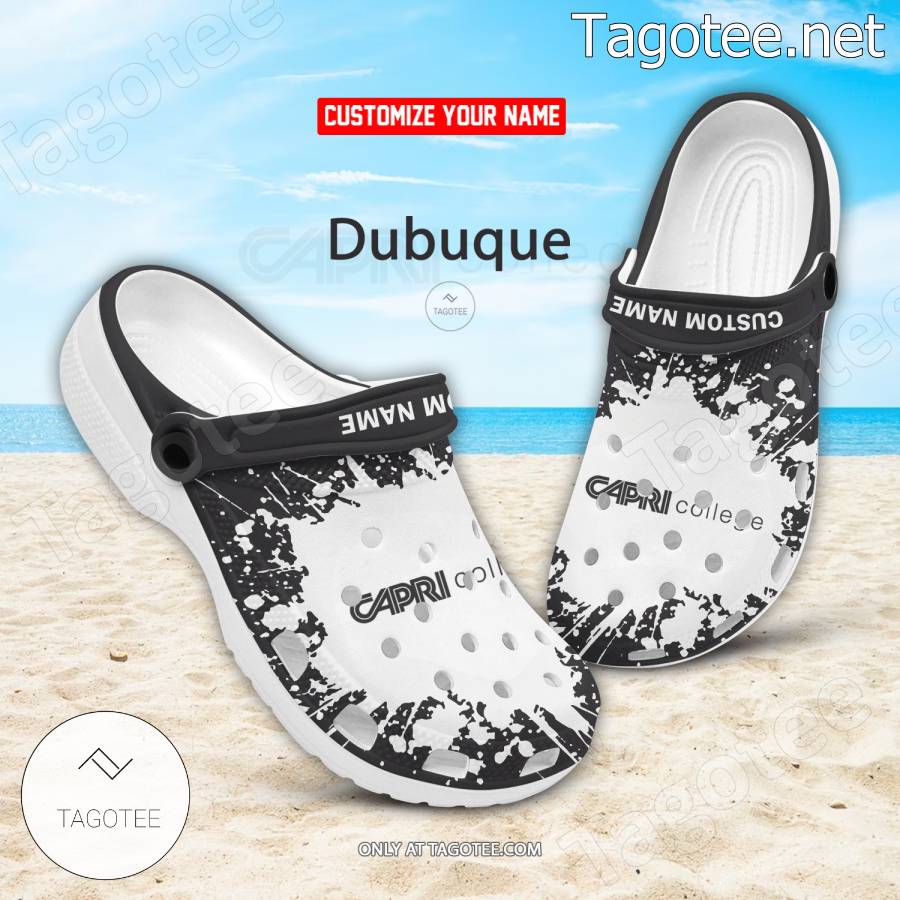 Capri College-Dubuque Custom Crocs Clogs - BiShop a