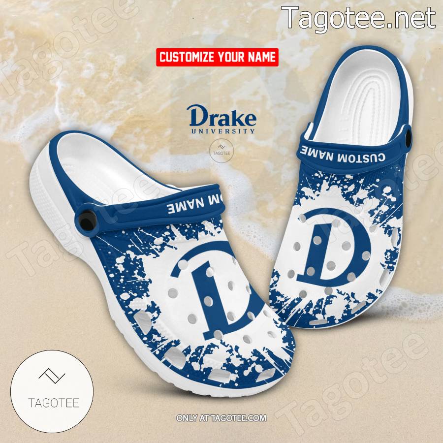 Drake University Custom Crocs Clogs - BiShop - Tagotee