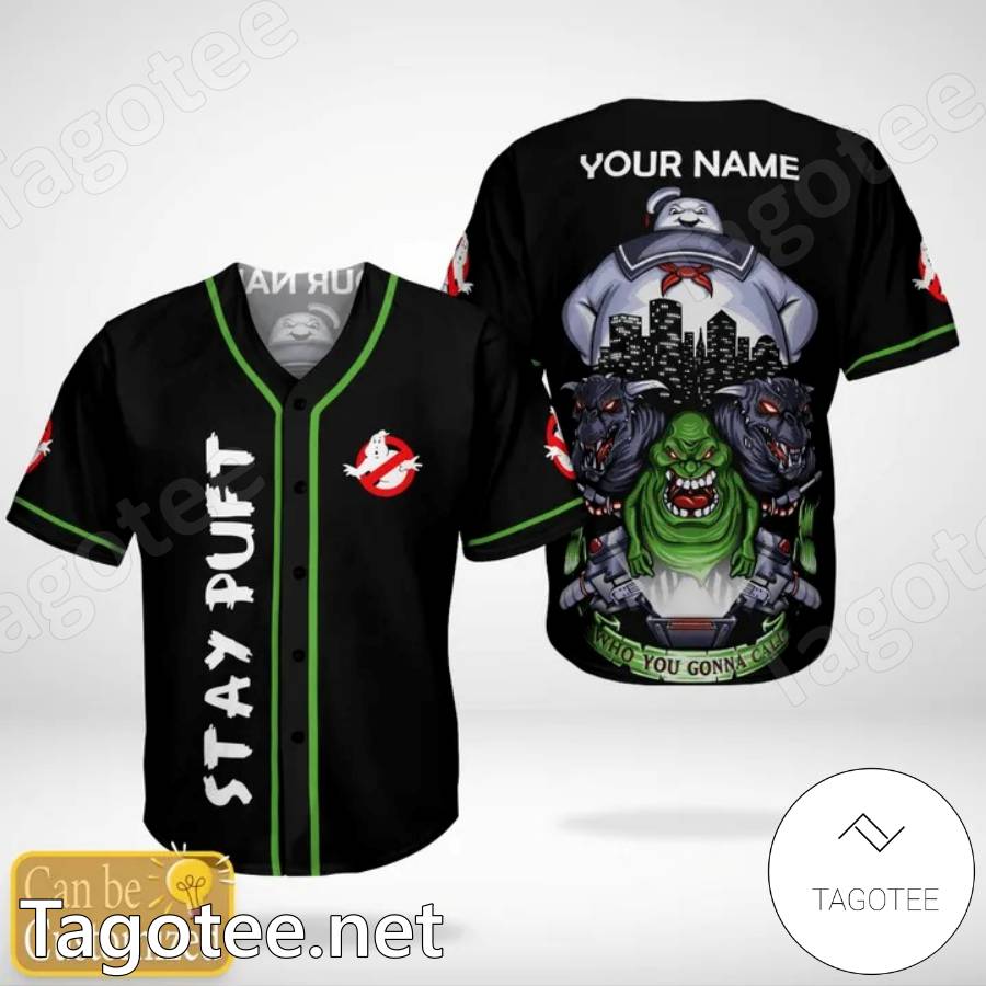 Ghostbusters Stay Puft Personalized Baseball Jersey - Tagotee