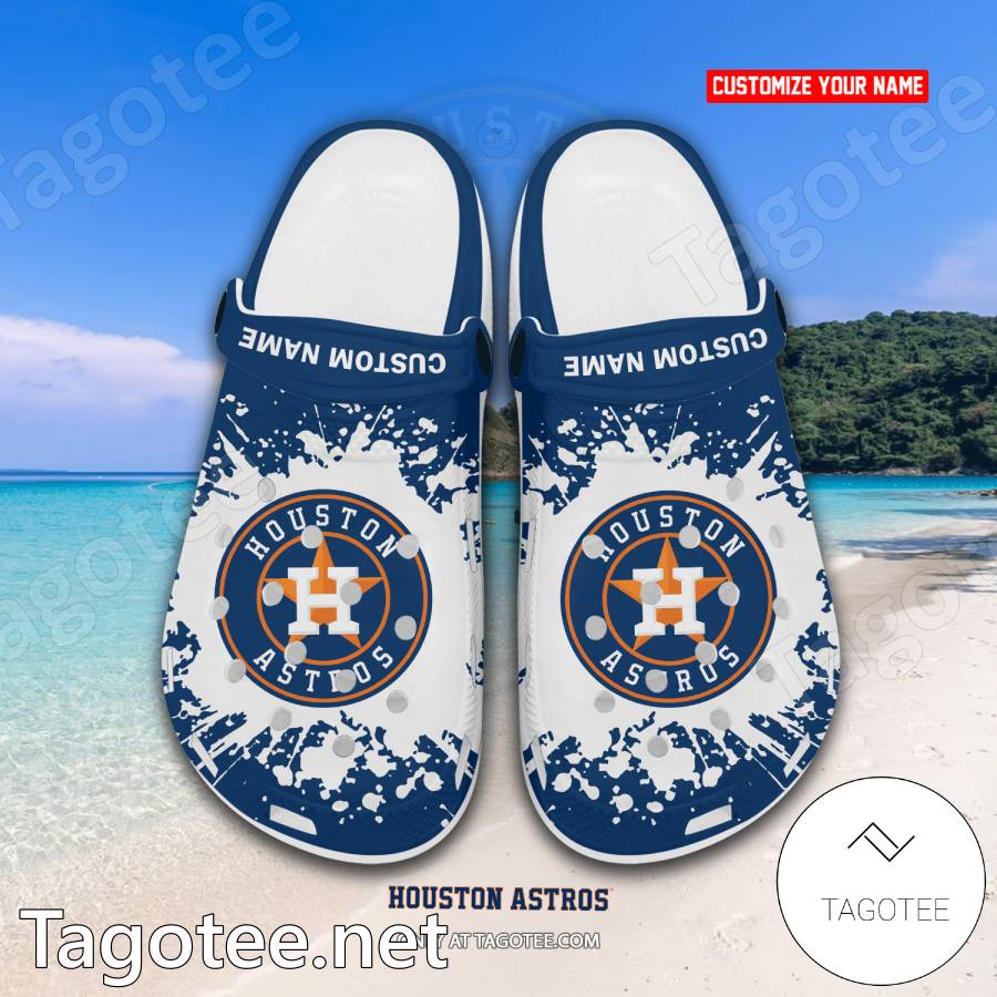 Personalized Houston Astros Baseball Jersey Style Crocs Clog Shoes - T- shirts Low Price