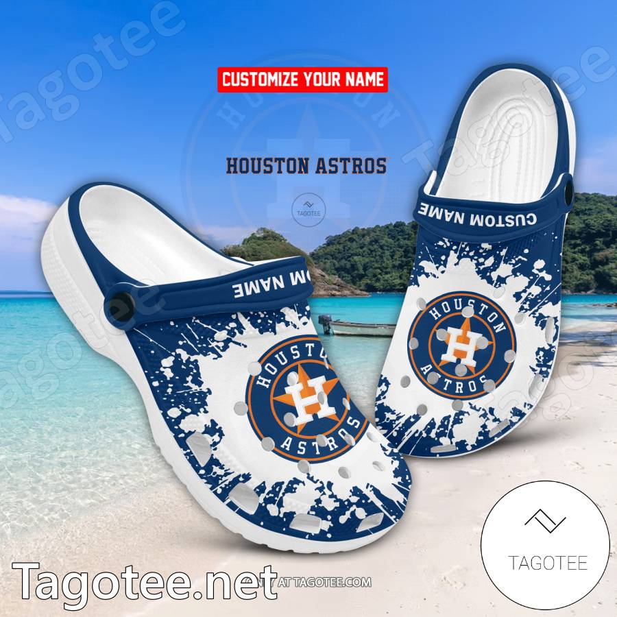 Personalized Houston Astros Baseball Jersey Style Crocs Clog Shoes - T- shirts Low Price