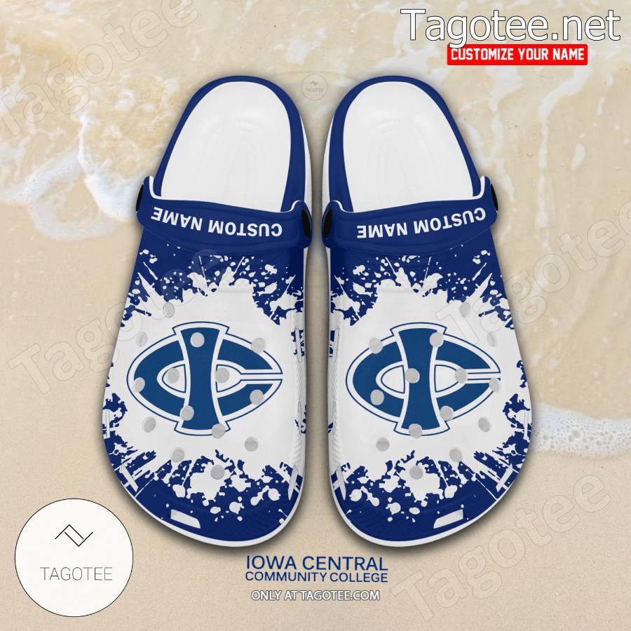 Iowa Central Community College Custom Crocs Clogs - BiShop a