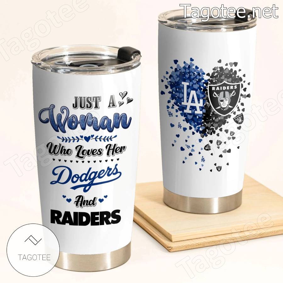 https://images.tagotee.net/2023/04/Just-A-Woman-Who-Loves-Her-Dodgers-And-Raiders-Tumbler.jpg