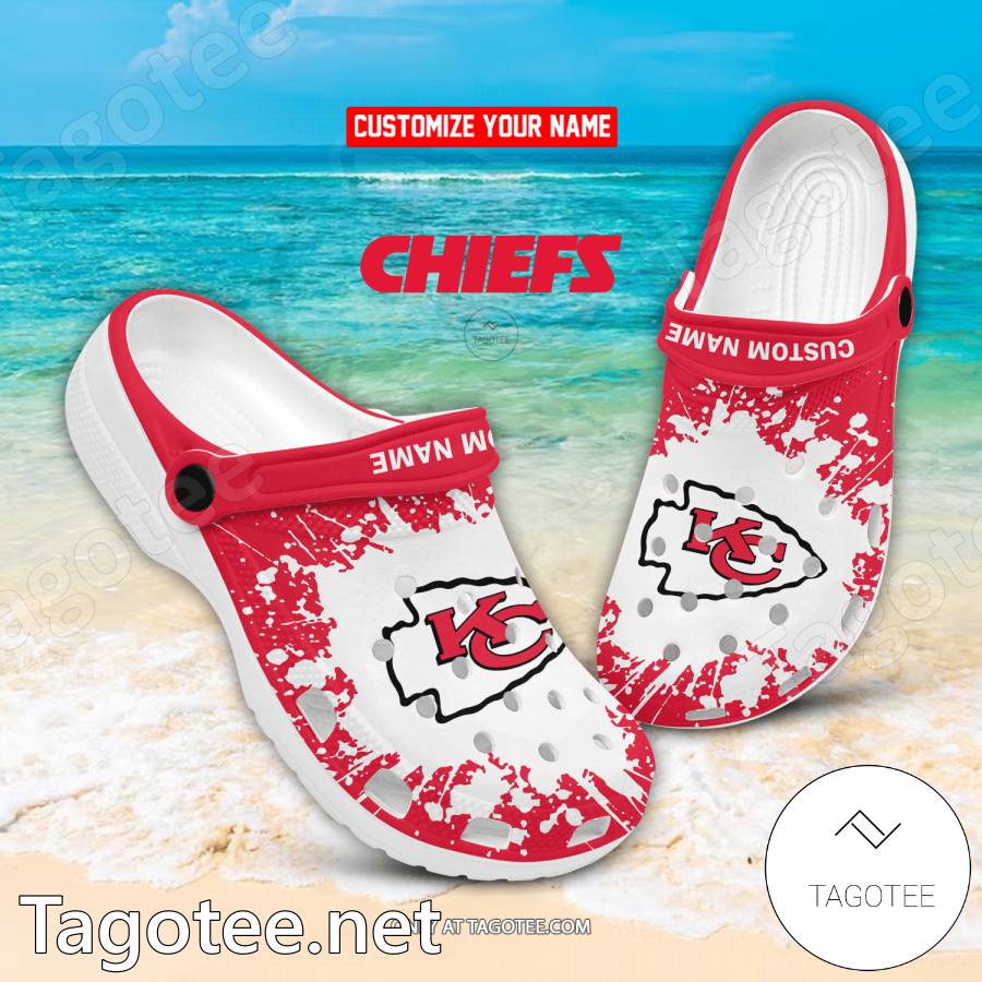 Kansas City Chiefs Color Splash Crocs Clogs - Tagotee