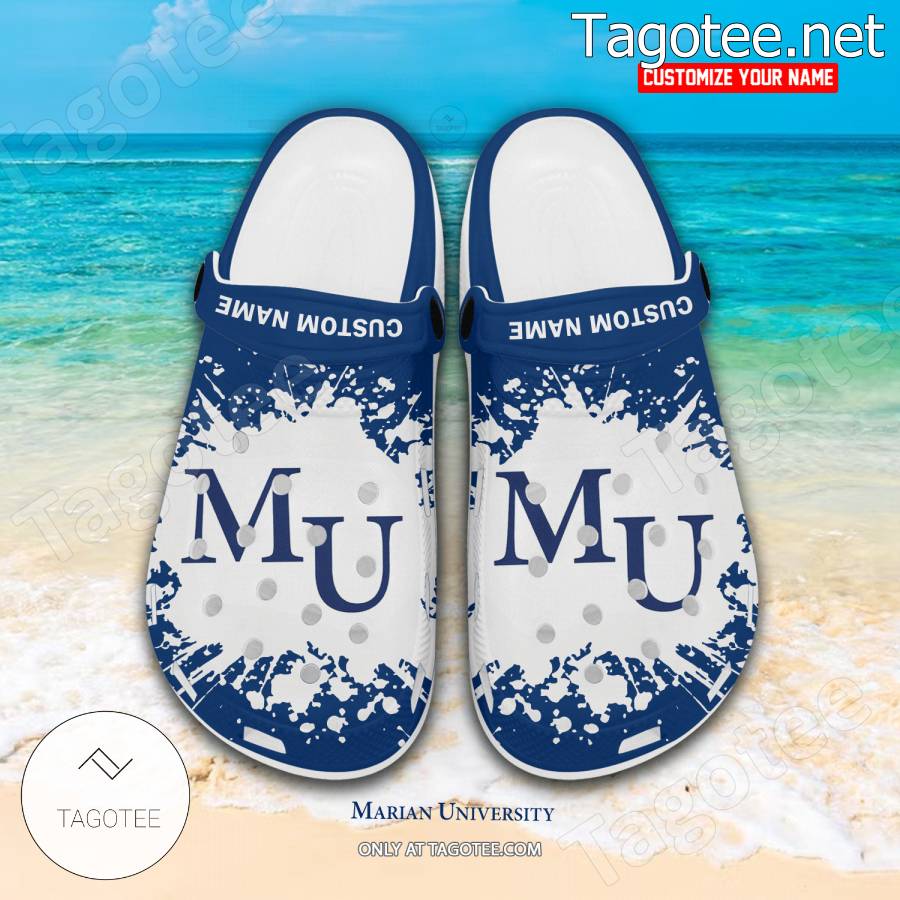 Marian University Custom Crocs Clogs - BiShop a