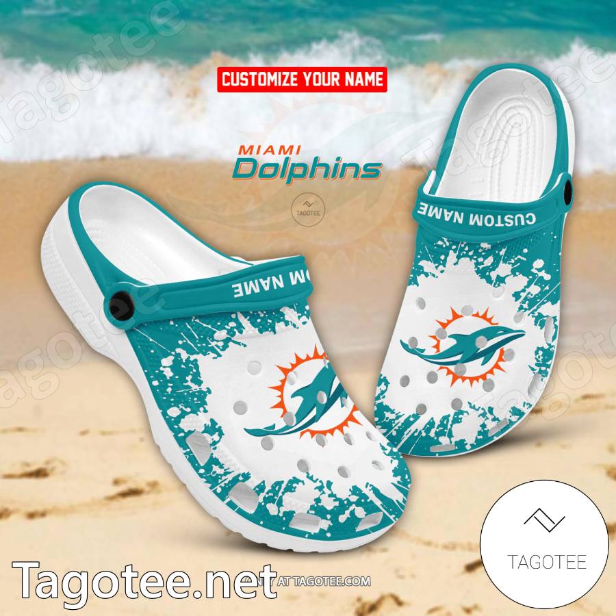 Miami Dolphins Custom Crocs Clogs - EmonShop - Tagotee