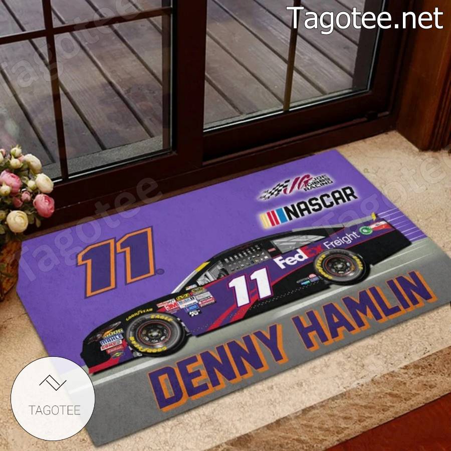 Nascar Denny Hamlin 11 Front Doormat