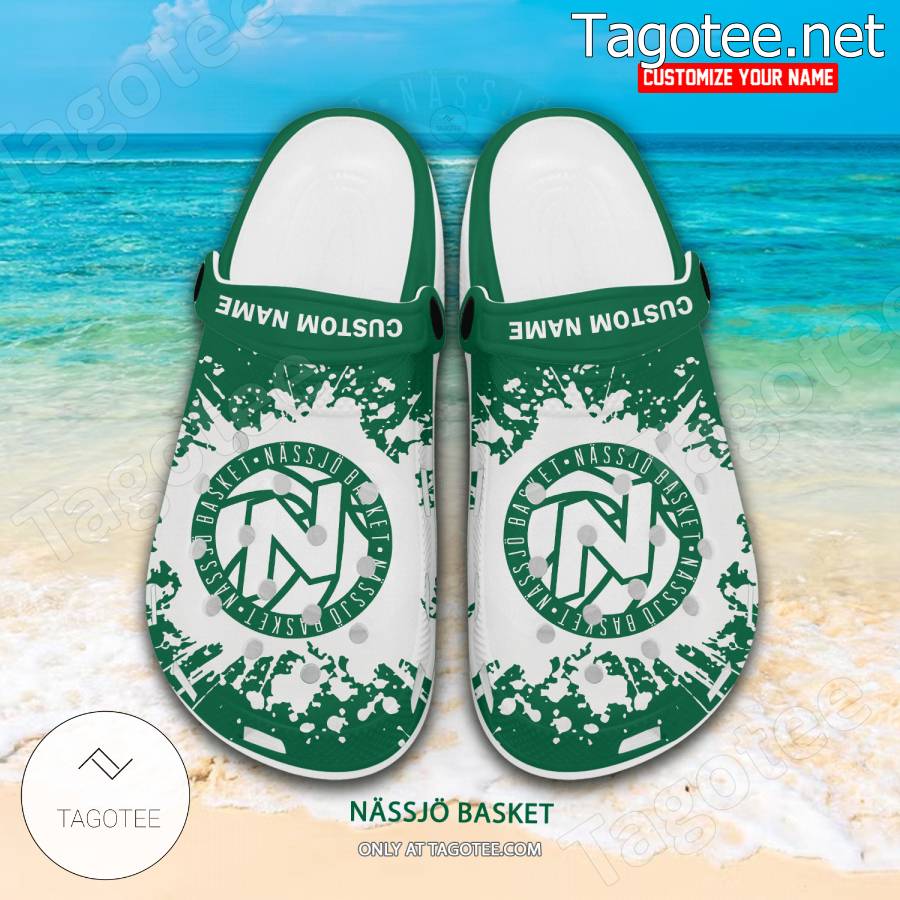 Nassjo Basket Custom Crocs Clogs - EmonShop a