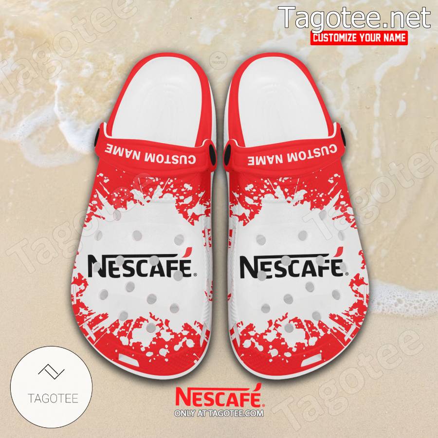 Nescafe Logo Crocs Clogs - EmonShop a