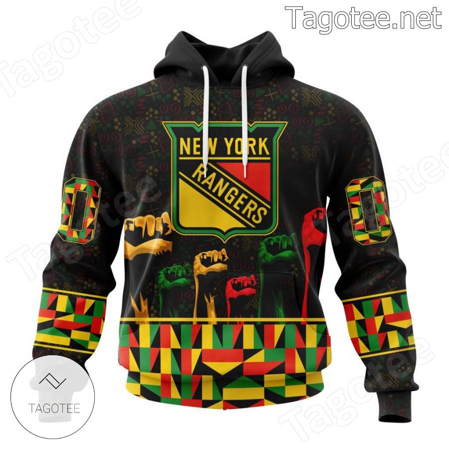 New York Rangers Celebrate Black History Month Personalized NHL Hoodie
