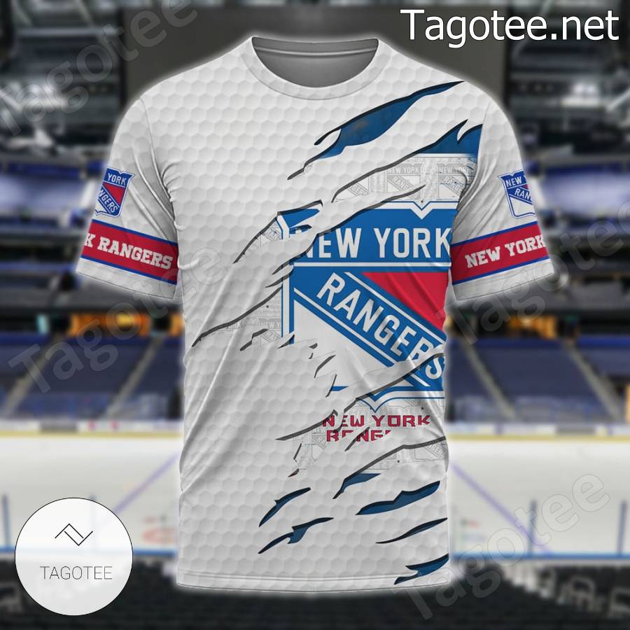New York Rangers NHL Youth Gray Dri Fit Long Sleeve Shirt