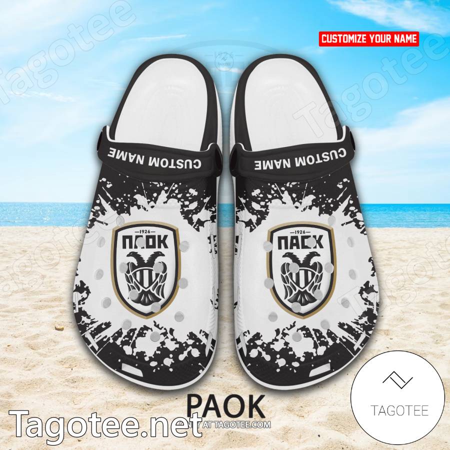 PAOK Custom Name Crocs Clogs - EmonShop a