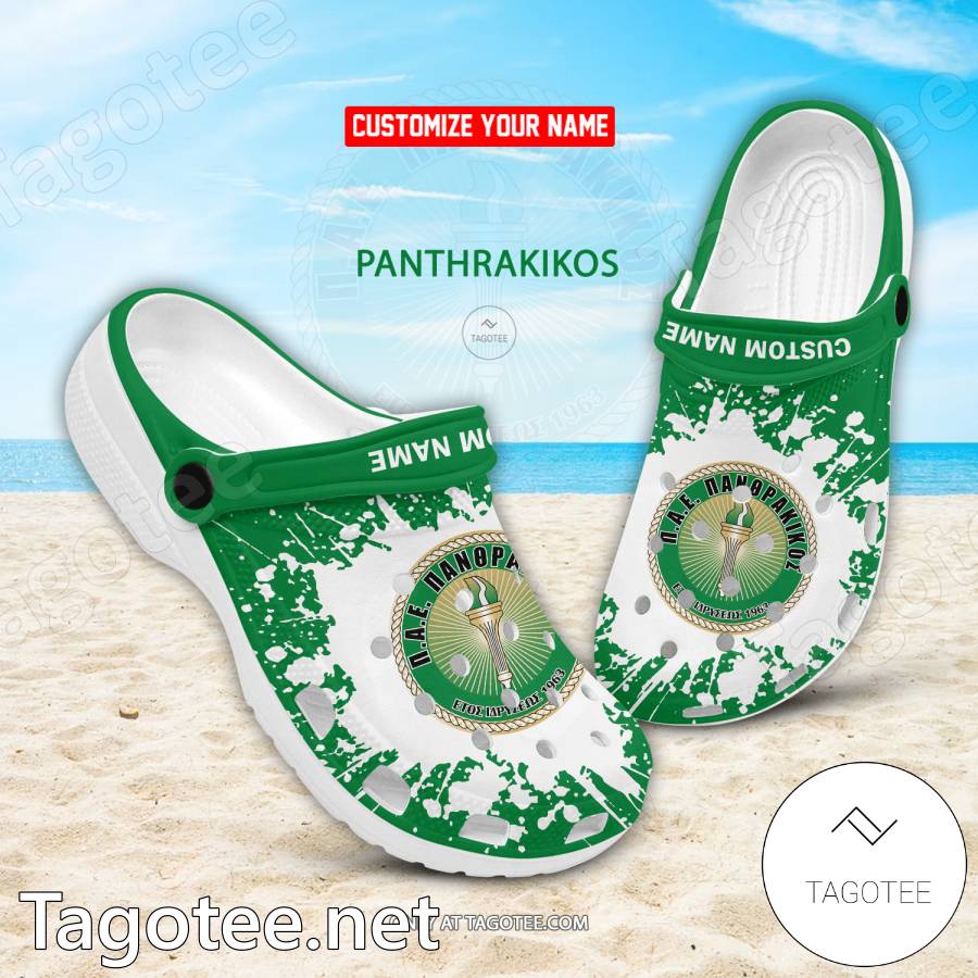 Panthrakikos Custom Name Crocs Clogs - EmonShop
