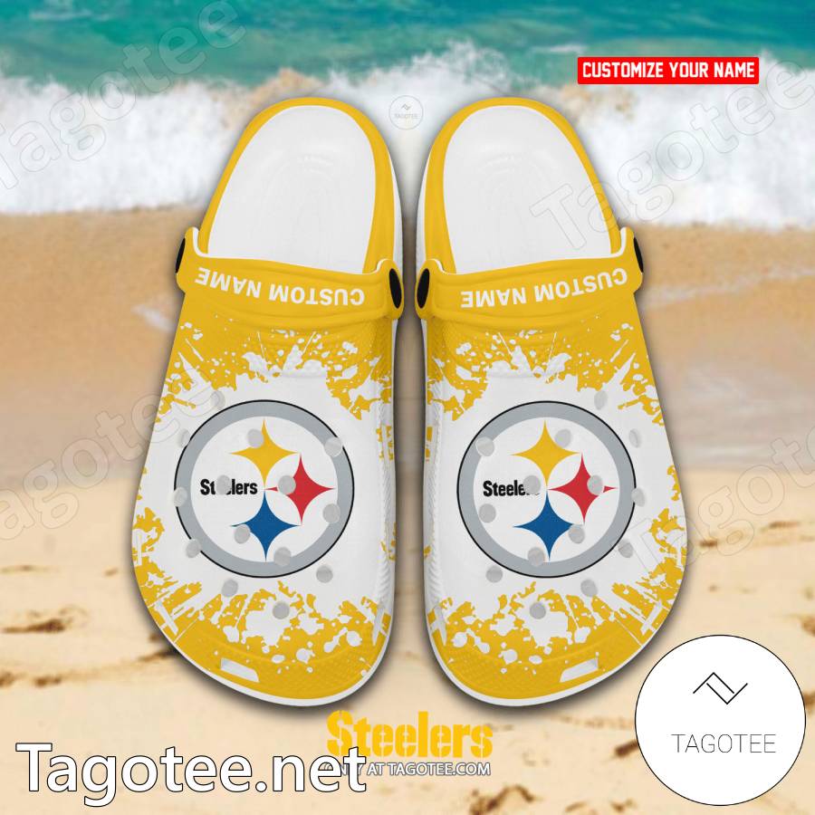 Pittsburgh Steelers Custom Here We Go Yellow Reze Shoes Gift For