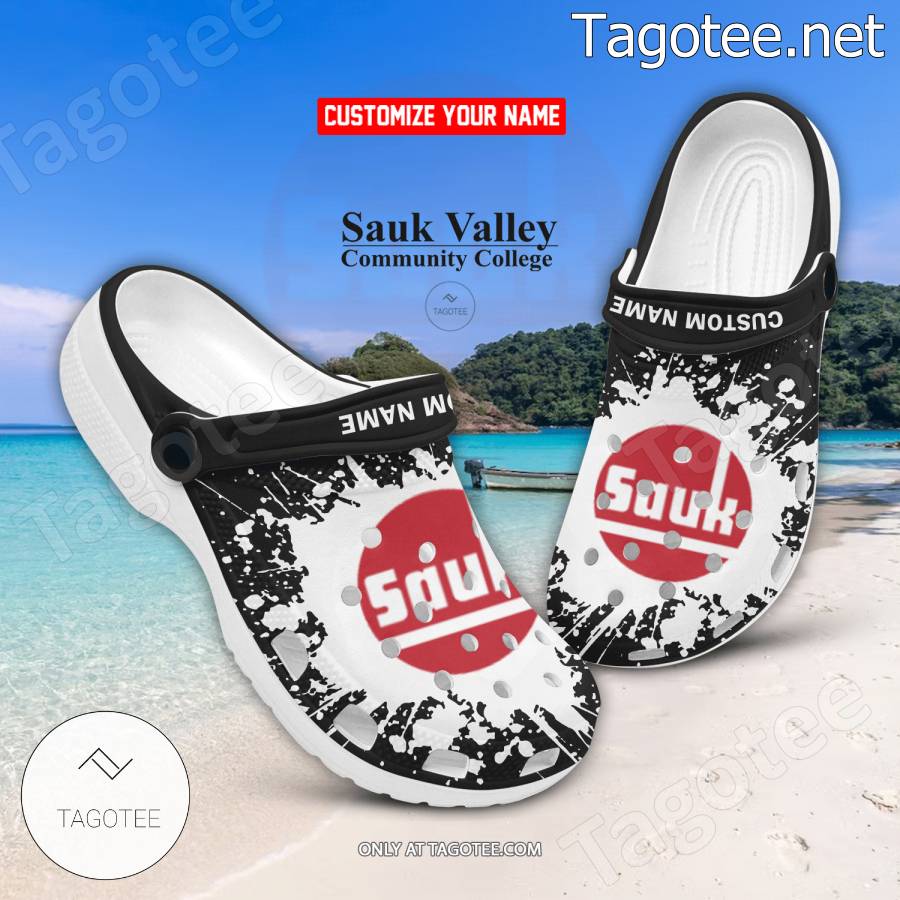 Sauk Valley Community College Custom Crocs Clogs - BiShop a