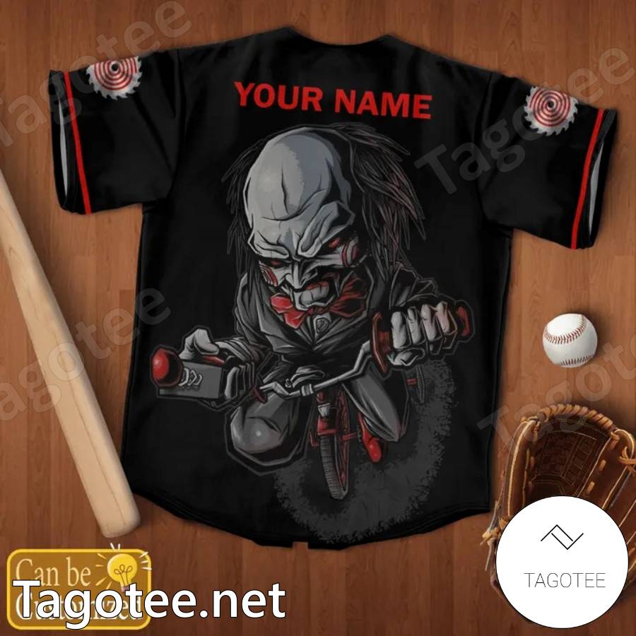 Saw Let's Play A Game Personalized Baseball Jersey b